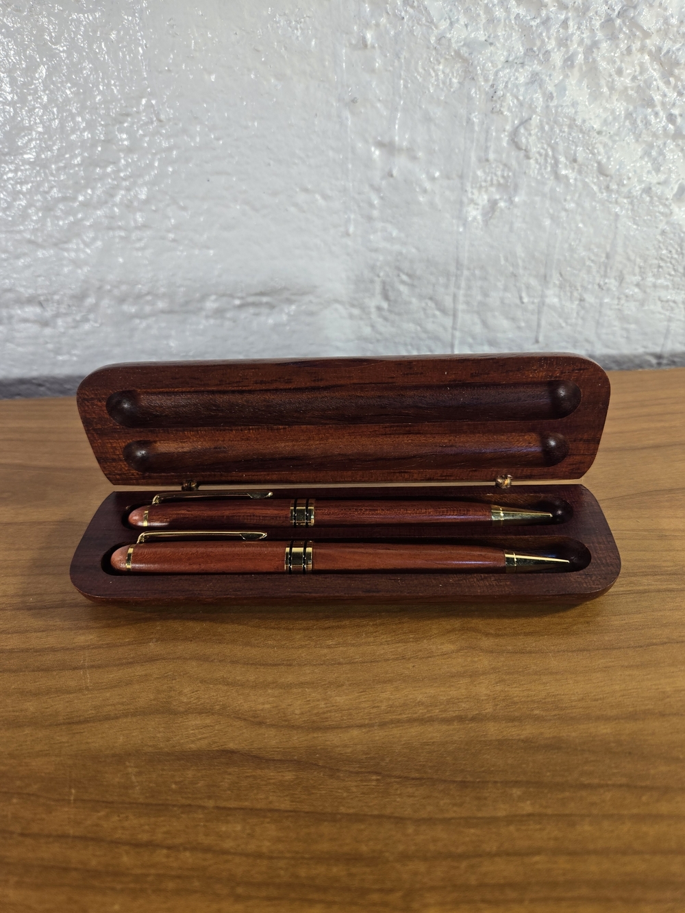 Iridium Point  Germany Fountain & Ball Wooden Pens Set